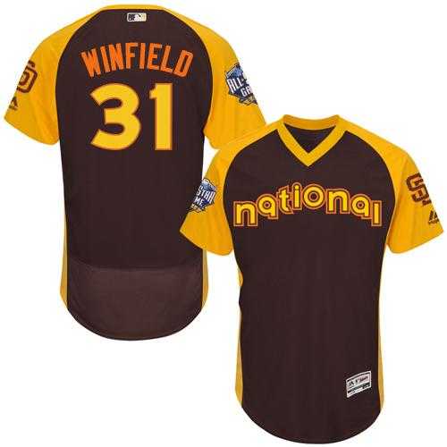 San Diego Padres #31 Dave Winfield Brown Flexbase Authentic Collection 2016 All-Star National League Stitched Baseball Jersey