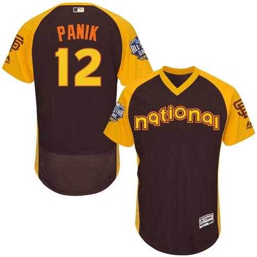 San Francisco Giants #12 Joe Panik Brown Flexbase Authentic Collection 2016 All-Star National League Stitched Baseball jerseys