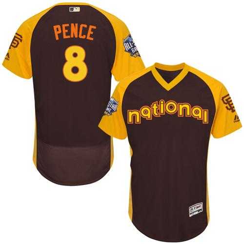 San Francisco Giants #8 Hunter Pence Brown Flexbase Authentic Collection 2016 All-Star National League Stitched Baseball jerseys