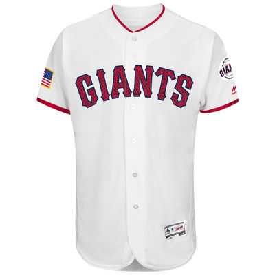 San Francisco Giants Blank White Stitched 2016 Fashion Stars & Stripes Flex Base Baseball Jersey