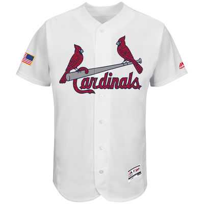 St. Louis Cardinals Blank White Stitched 2016 Fashion Stars & Stripes Flex Base Baseball Jersey