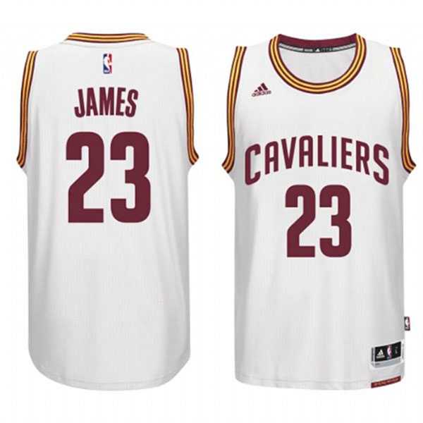 Cleveland Cavaliers #23 LeBron James White Home Swingman Climacool Jersey