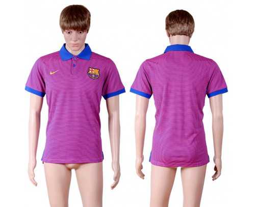Barcelona Blank Purple Polo Shirts