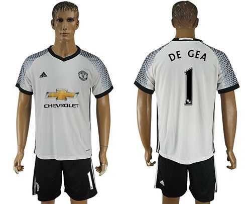 Manchester United #1 De GEA White Soccer Club Jersey