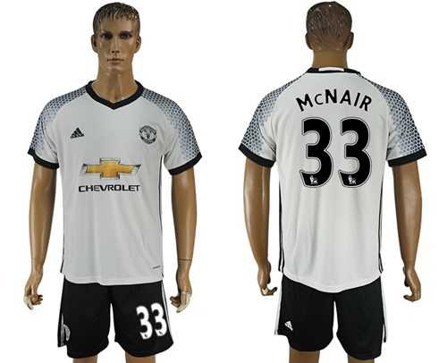 Manchester United #33 McNair White Soccer Club Jersey