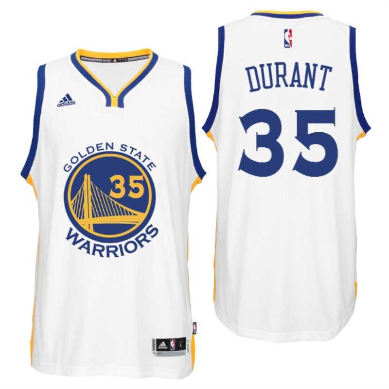 Golden State Warriors #35 Kevin Durant 2016 Home White New Swingamn Jersey Golden State Warriors #35 Kevin Durant 2016 Home White New Swingamn Jersey
