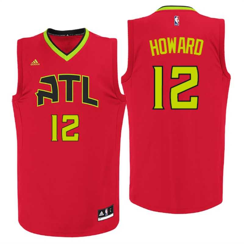 Atlanta Hawks #12 Dwight Howard Alternative Red New Swingman Jersey