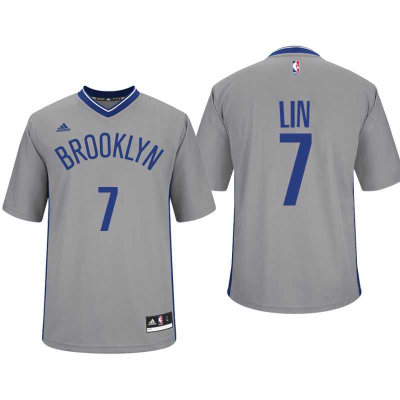 Brooklyn Nets #7 Jeremy Lin Alternate Gray New Swingman Jersey