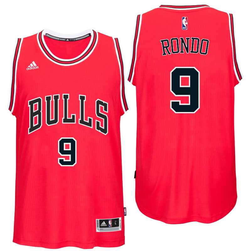 Chicago Bulls #9 Rajon Rondo Road Red New Swingman Jersey