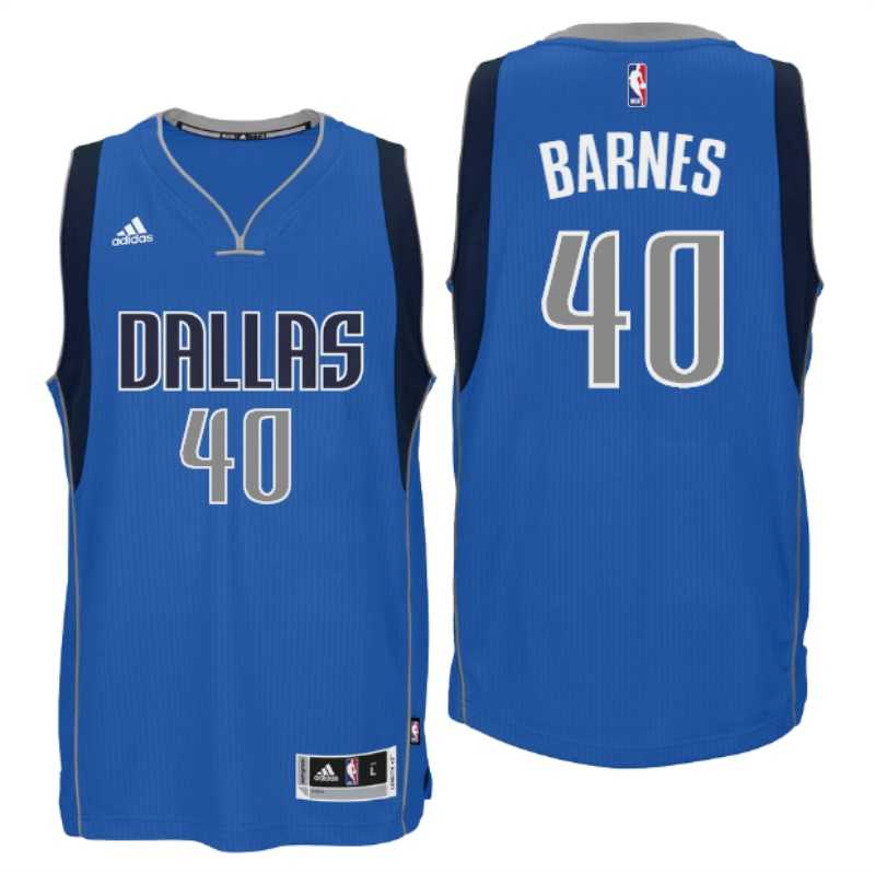 Dallas Mavericks #40 Harrison Barnes New Swingman Road Blue Jersey
