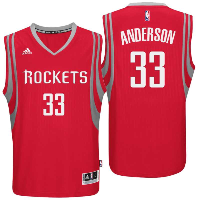 Houston Rockets #33 Ryan Anderson Road Red New Swingman Jersey