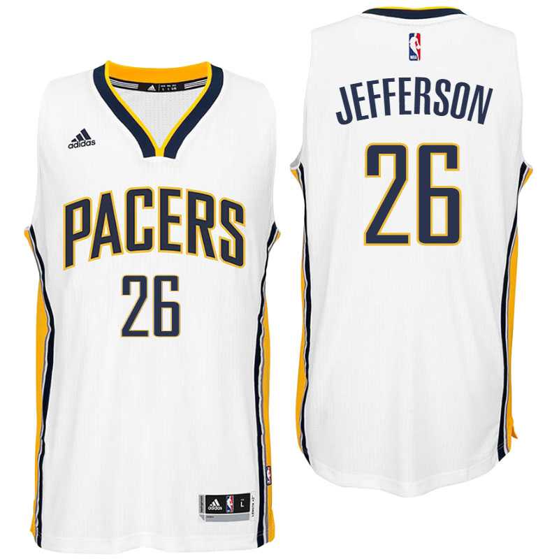 Indiana Pacers #26 Al Jefferson Home White New Swingman Jersey