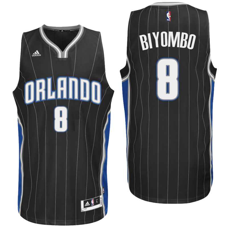 Orlando Magic #8 Bismack Biyombo Alternate Black New Swingman Jersey Orlando Magic #8 Bismack Biyombo Alternate Black New Swingman Jersey