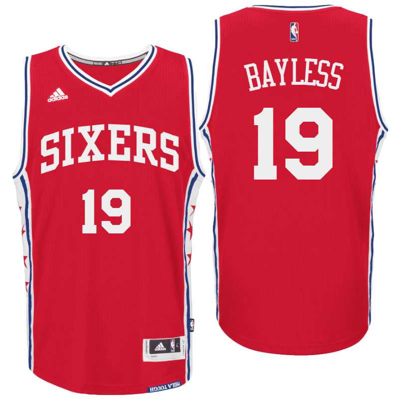 Philadelphia 76ers #19 Jerryd Bayless Alternate Red New Swingman Jersey