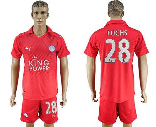 Leicester City #28 Fuchs Away Soccer Club Jersey