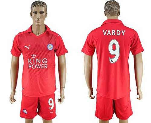Leicester City #9 Vardy Away Soccer Club Jersey