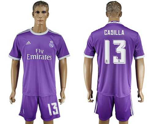 Real Madrid #13 Casilla Away Soccer Club Jersey