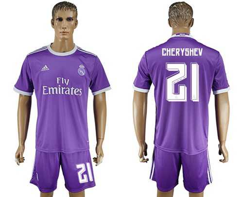 Real Madrid #21 Cheryshev Away Soccer Club Jersey