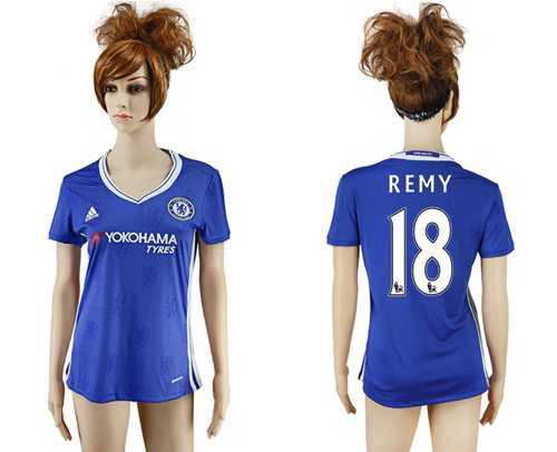 Women's Chelsea #18 Remy Home Soccer Club Jersey