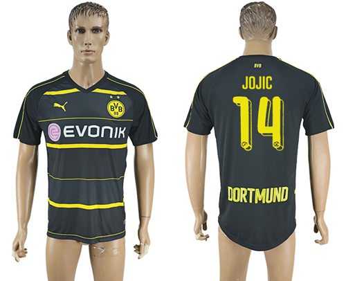 Dortmund #14 Jojic Away Soccer Club Jersey