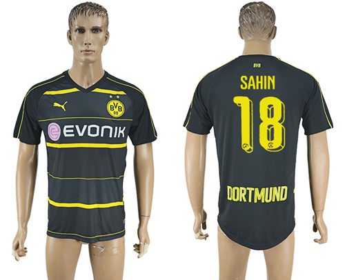 Dortmund #18 Sahin Away Soccer Club Jersey