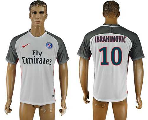 Paris Saint-Germain #10 Ibrahimovic Away Soccer Club Jersey
