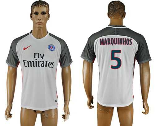 Paris Saint-Germain #5 Marquinhos Away Soccer Club Jersey