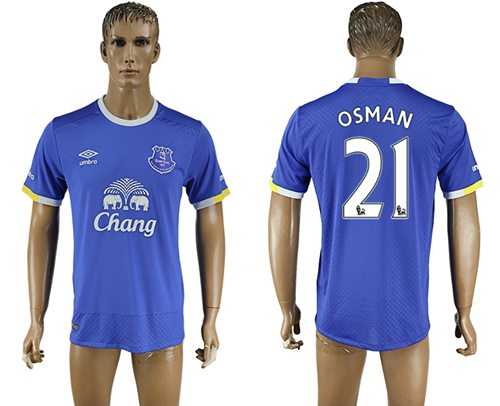 Everton #21 Osman Home Soccer Club Jersey