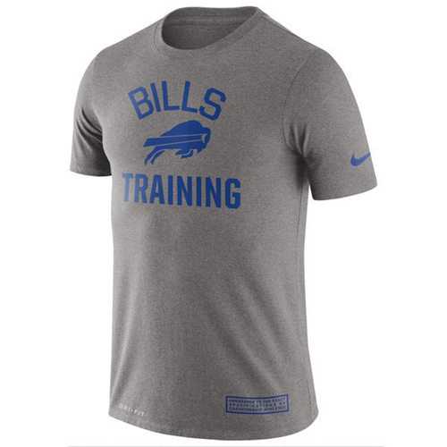 Men's Buffalo Bills Nike Heathered Gray Training Performance T-Shirt