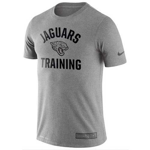 Men's Jacksonville Jaguars Nike Heathered Gray Training Performance T-Shirt