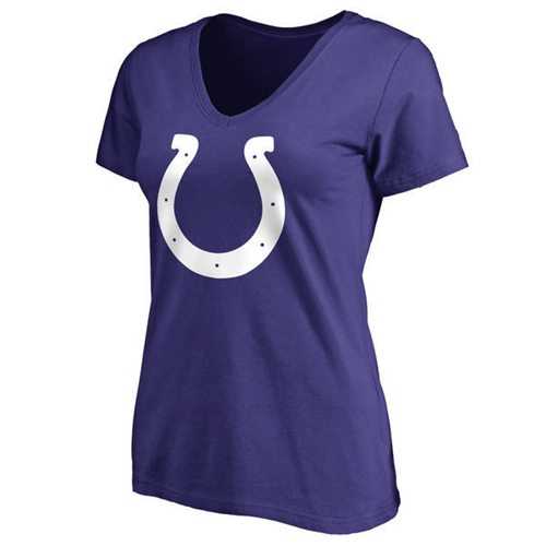 Women's Indianapolis Colts Pro Line Primary Team Logo Slim Fit T-Shirt Blue