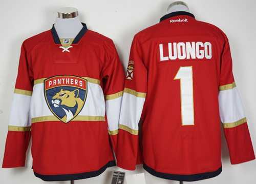 Florida Panthers #1 Roberto Luongo Red New Stitched NHL Jersey