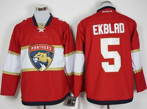Florida Panthers #5 Aaron Ekblad Red New Stitched NHL Jersey