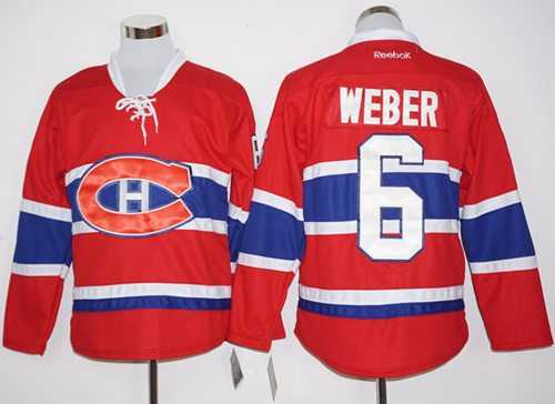 Montreal Canadiens #6 Shea Weber Red Home Stitched NHL Jersey