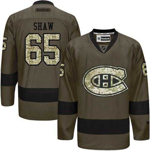Montreal Canadiens #65 Andrew Shaw Green Salute to Service Stitched NHL Jersey Montreal Canadiens #65 Andrew Shaw Green Salute to Service Stitched NHL Jersey
