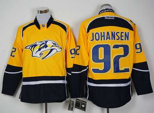 Nashville Predators #92 Ryan Johansen Yellow Home Stitched NHL Jersey