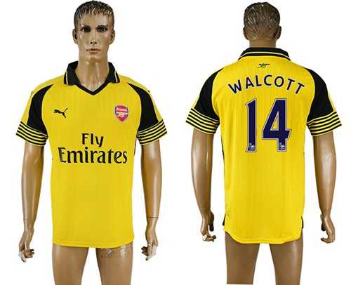 Arsenal #14 Walcott Away Soccer Club Jersey