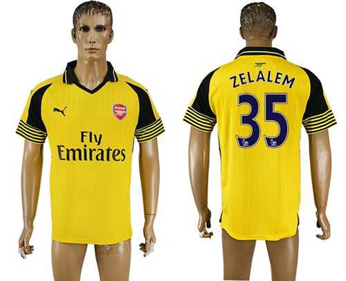 Arsenal #35 Zelalem Away Soccer Club Jersey