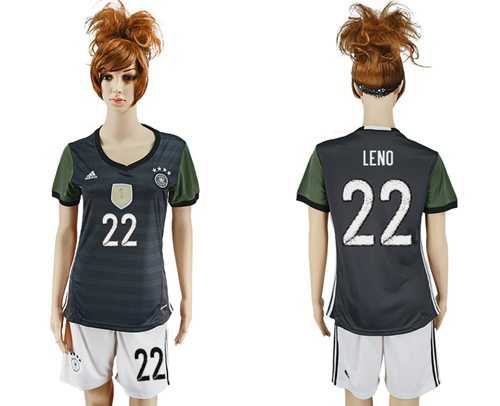 Women's Germany #22 Leno Away Soccer Country Jersey