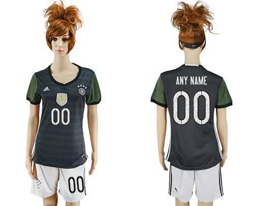 Women's Germany Personalized Away Soccer Country Jersey