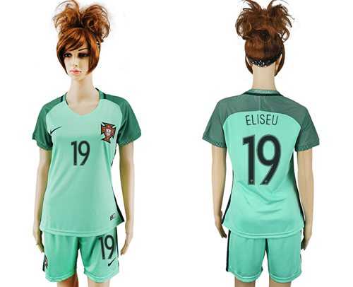 Women's Portugal #19 Eliseu Away Soccer Country Jersey