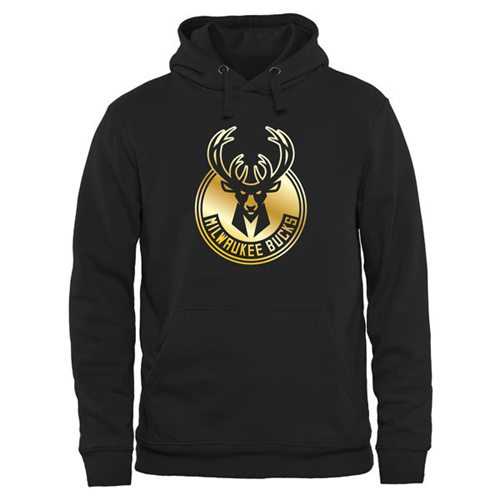 Milwaukee Bucks Gold Collection Pullover Hoodie Black