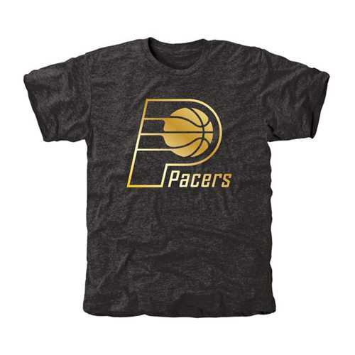Indiana Pacers Gold Collection Tri-Blend T-Shirt Black