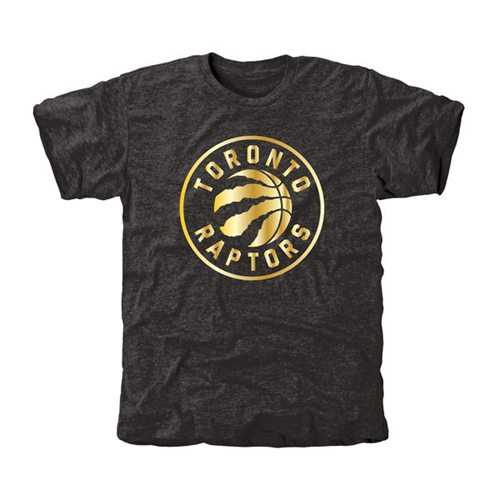 Toronto Raptors Gold Collection Tri-Blend T-Shirt Black