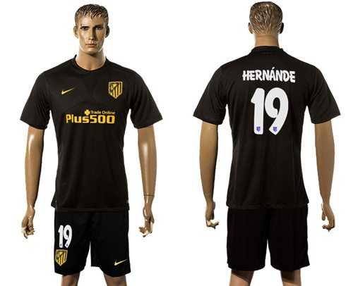 Atletico Madrid #19 Hernande Away Soccer Club Jersey