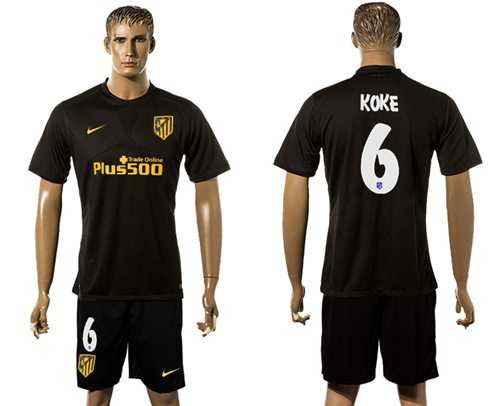 Atletico Madrid #6 Koke Away Soccer Club Jersey