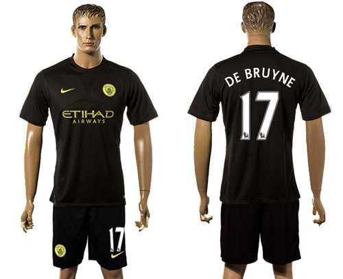Manchester City #17 De Bruyne Away Soccer Club Jersey