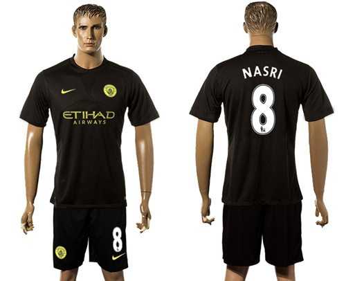 Manchester City #8 Nasri Away Soccer Club Jersey