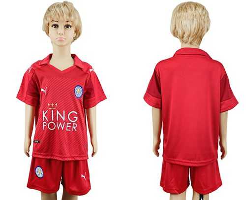 Leicester City Blank Away Kid Soccer Club Jersey