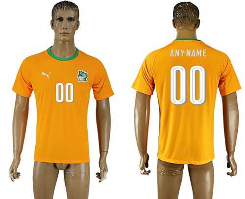 Cote d'lvoire Personalized Home Soccer Country Jersey